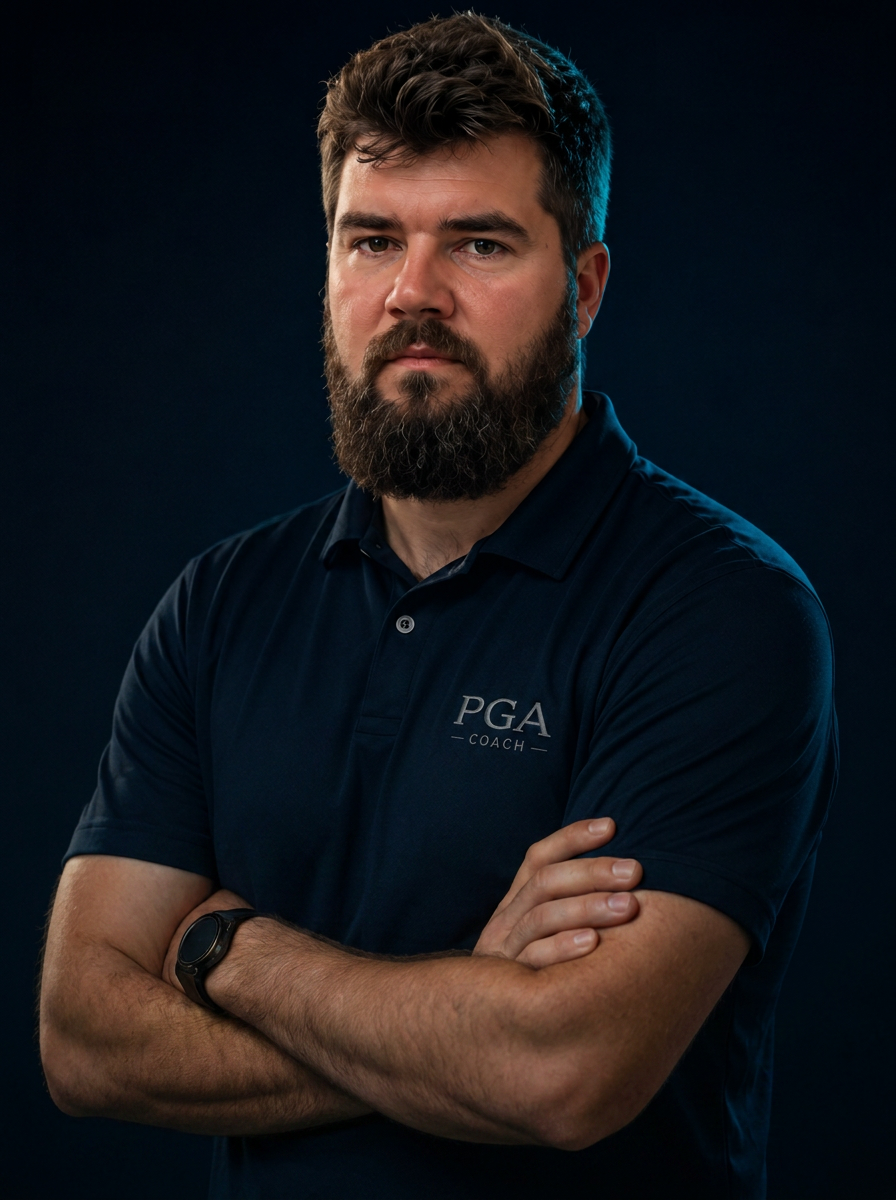 Portrait of Stephen Barry, PGA Professional and Performance Coach at Apex Academy, Corrstown Golf Club
